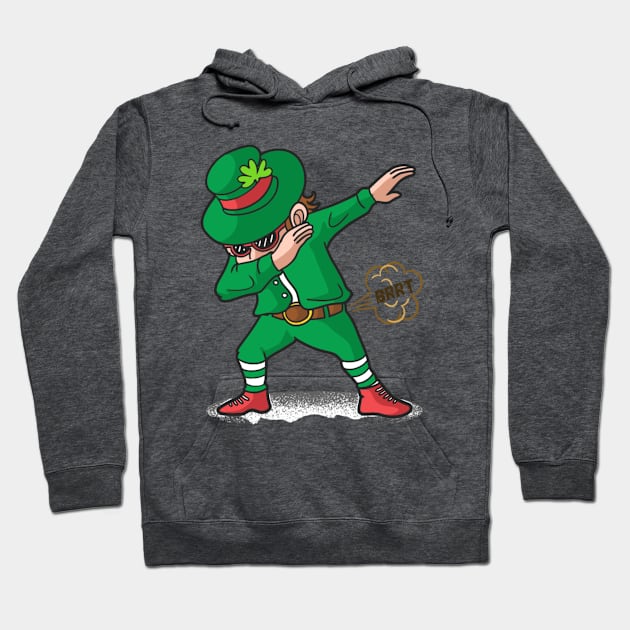 Dabbing or Farting Leprechaun Hoodie by FartMerch